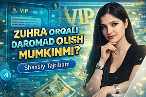 Zuhra bilan hamkorlik sharhi — internet orqali daromad topish tajribasi